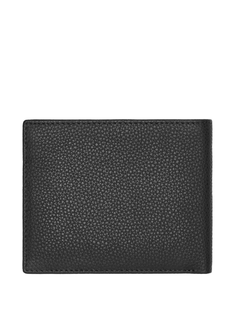 Portefeuille BOSS Signature Stripe à deux volets | Cuir noir mat