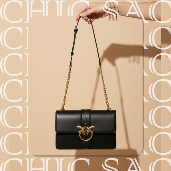 Sac bandoulière Pinko Love Classic Icon – Noir
